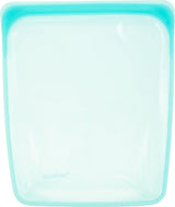 Bolsa Stasher Bolsa de comida reutilizable de silicona premium de medio galón Azul Durable Horno Lavavajillas Congelador Bolsa de almuerzo ecológica Preparación de alimentos 1893 ml Cajas de almacenamiento de alimentos Naty Shop Aqua