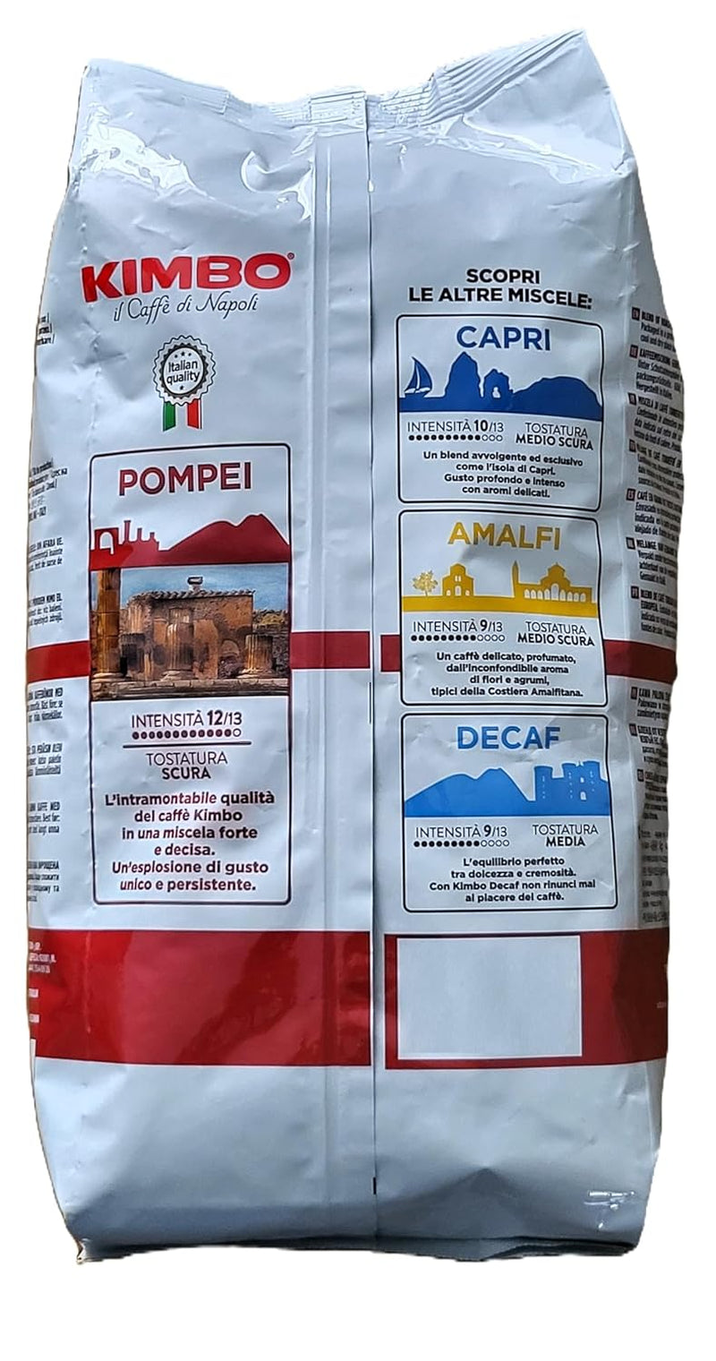 Café Pompeya entero en grano tostado intenso, bolsa de 1 kg