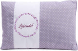Gözze - Almohada Aromática De Hierbas, Relleno De Mezcla De Hierbas 200 G, Funda 100% Algodón, 30 X 20 Cm - Almohadas Estándar Plaid Green Naty Shop Lunares Morados