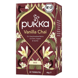 Pukka | Mezcla de tés aromatizados orgánicos "Vanilla Chai" | Canela, jengibre y vainilla | Tea for a treat with natural sweetness | Paquete de 1 | 20 bolsitas de té