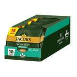 Jacobs Crema Balance Pads, Pads compatibles con Senseo, 5 x 18 Getränke, 90 Kaffeepads