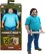 Mattel Minecraft Story Set con 4 figuras de acción y 3 accesorios Encuentros en el Overworld Set Juguete coleccionable inspirado en la película Minecraft JFR70 Figuras de acción Naty Shop Steve