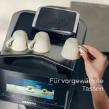 Siemens EQ900 TQ903D03 Cafetera Espresso Automática, Control App, Pantalla Táctil Intuitiva, Modo Barista, AromaBoost, Reducción de Ruido, Molinillo Premium, Limpieza Automática a Vapor, 1500 W, Acero Inoxidable
