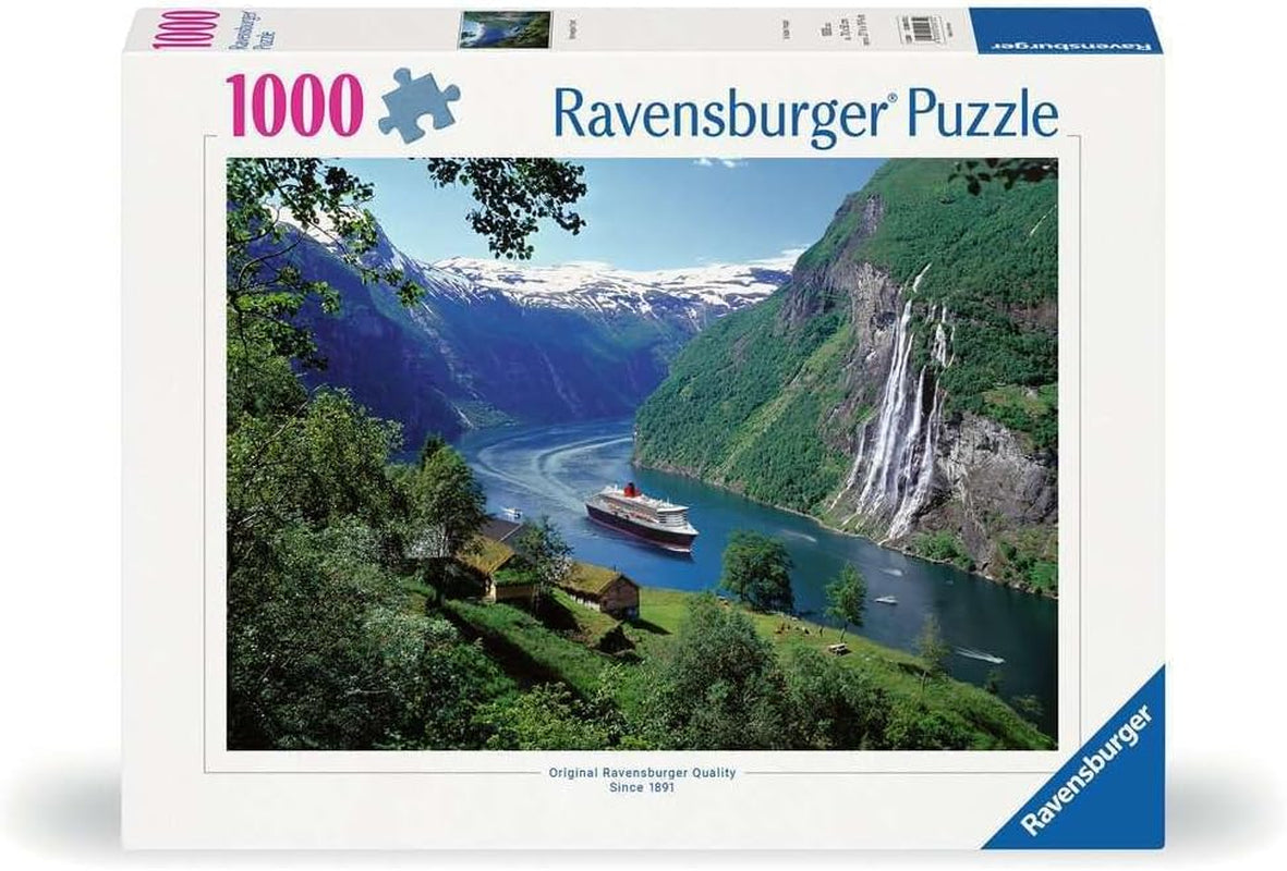 Ravensburger Puzzle 12000475 - Fiordo Noruego - Puzzle de 1000 piezas para adultos y niños a partir de 14 años, Puzzle de paisajes noruegos Puzzle Naty Shop Nuevo diseño