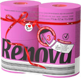 Papel higiénico Renova, verde, 4 rollos