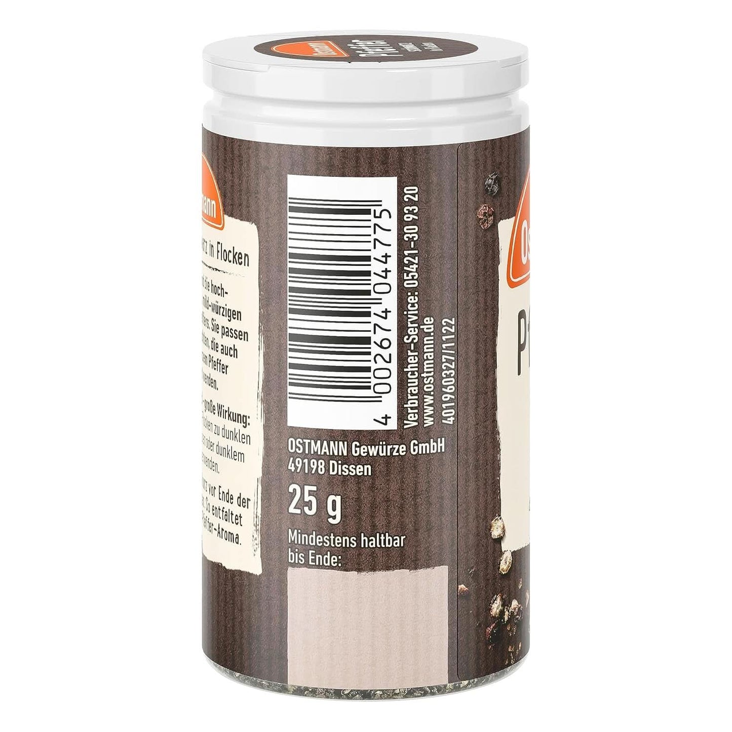 Ostmann - Copos de pimienta negra, 25 gramos Condimente Naty Shop