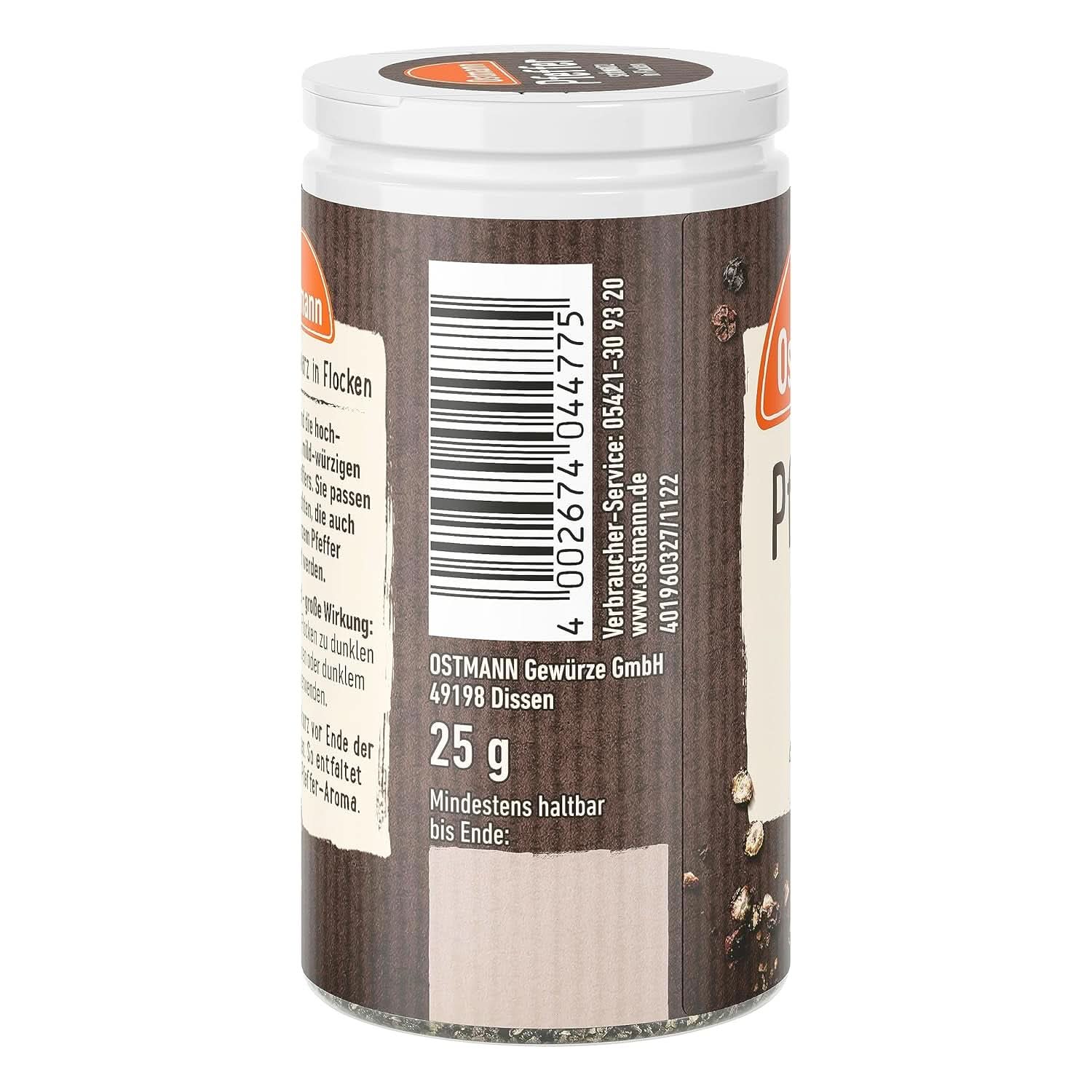 Ostmann - Copos de pimienta negra, 25 gramos Condimente Naty Shop