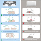 IDEA Pillow Almohada Viscoelástica, Almohada Ergonómica Almohada Ortopédica Dolor de Cuello, Almohada para Dormir para Dolores Laterales de Espalda y Abdominales, Almohada para el Cuello Almohada Antironquidos para Adultos Almohadas Ortopédicas Cervicales Naty Shop
