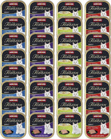 animonda Vom Feinsten Adult Fish & Meat Variety (32 x 100 g), comida húmeda para gatos adultos, comida para gatos sin cereales ni azúcar, finas hamburguesas en trozos
