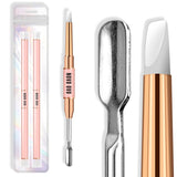 NOVO OVO 360 piezas Hoja adhesiva para exhibición de uñas fácil de arrancar, accesorio/embalaje/almacenamiento/práctica/accesorios para decoración de uñas transparente de doble cara, 30 piezas x 12 hojas