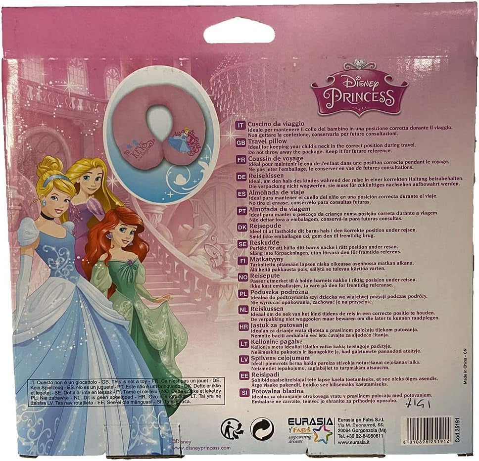 Almohada de viaje para bebé Disney princesas Almohadas de viaje Naty Shop