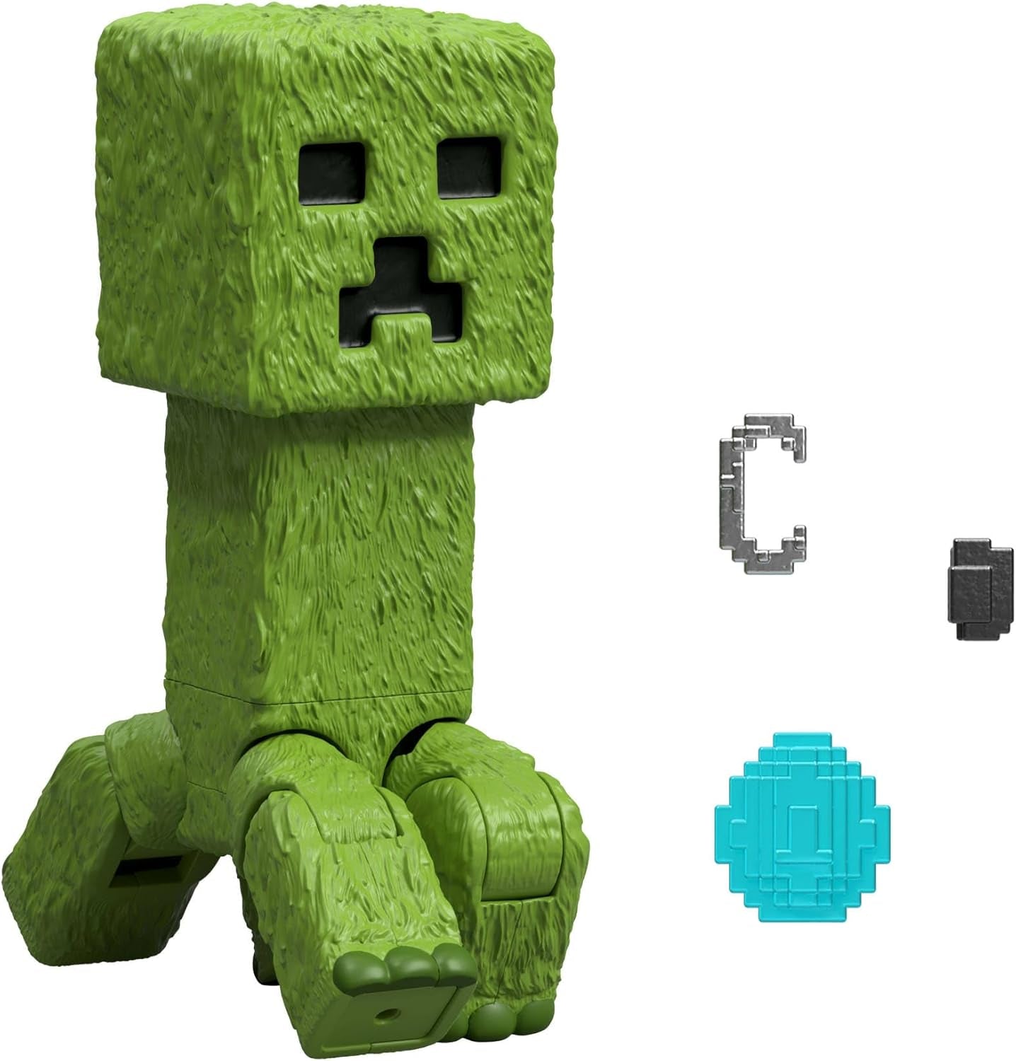 Mattel Minecraft Story Set con 4 figuras de acción y 3 accesorios Encuentros en el Overworld Set Juguete coleccionable inspirado en la película Minecraft JFR70 Figuras de acción Naty Shop Creeper