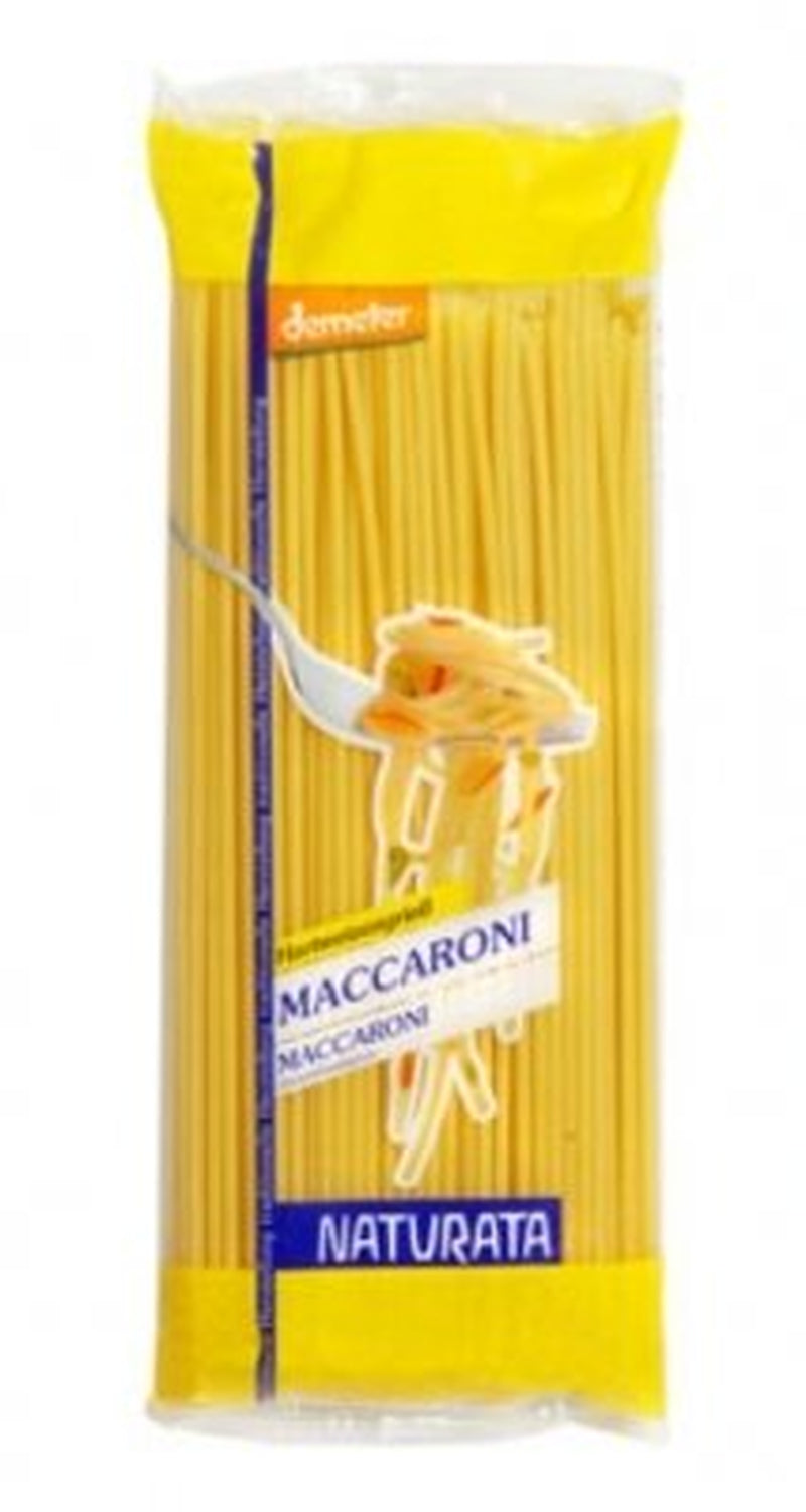 Macarrones largos de trigo duro 500 g - Demeter -