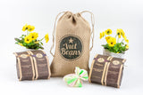 Kaffee Geschenk für Kaffeeliebhaber - Kaffeesack Yute - Vier Sorten exotischer Kaffee im Jutesack - Weihnachten Geschenkidee - Geschenk für Kaffeetrinker - Ganze Bohne
