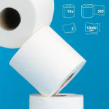Papel higiénico doble Renova, 18 rollos