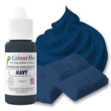 Sugarflair Colourflex Colorante alimentario a base de aceite, azul marino, colorante alimentario líquido altamente concentrado, colorante alimentario para crema de mantequilla, chocolate, masa, fondant, glaseado y más, 15 ml