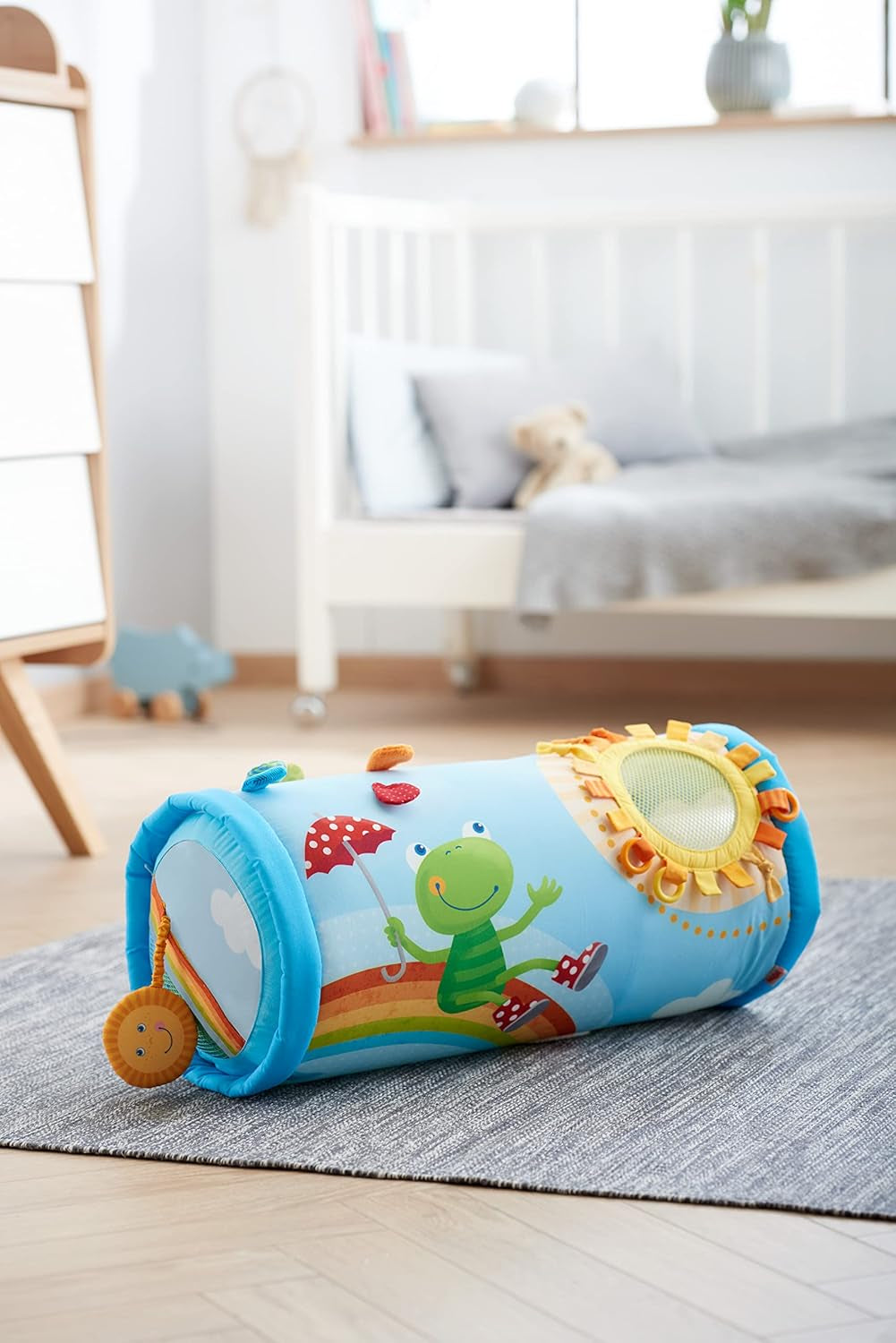 Juguete para niños pequeños HABA rodillo para gatear mundo arcoiris Juguetes Bebe Naty Shop