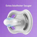 Chupete Philips Avent Ultra Air - juego de 2 chupetes transpirables sin BPA para bebés a partir de 18 meses, incluido estuche de transporte y esterilización, Whale/Whale (Modelo SCF349/24)