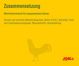 JosiCat Pollo en Salsa (12 x 415 g) | Adulto | Comida húmeda premium para gatos adultos | Pollo en salsa | Vitamina D3 y E | Desarrollado por JOSERA | Comida húmeda para gatos | Alimentación completa | Paquete de 12
