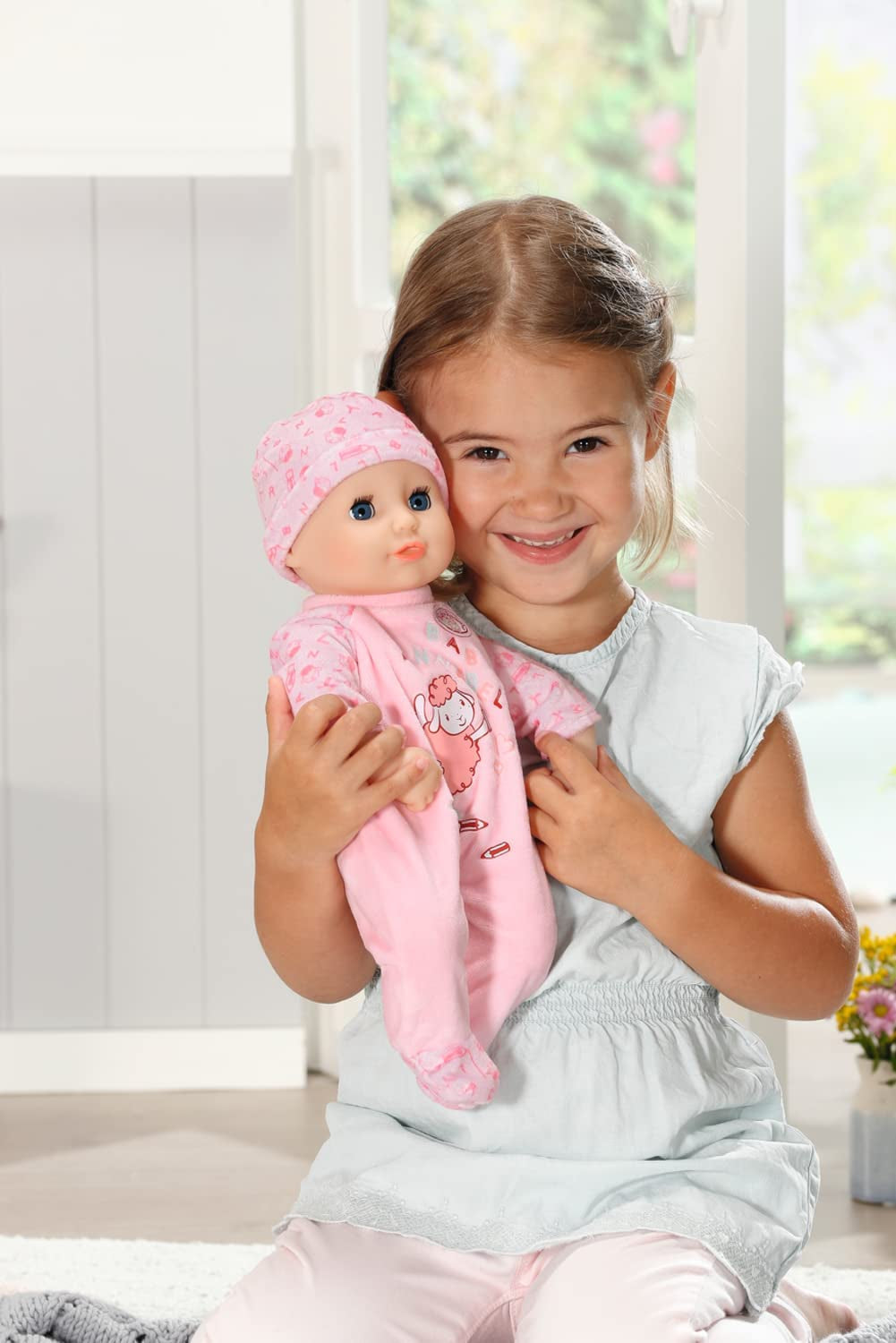 Annabell Muñeca blanda Little Annabell de 36cm, con cuerpo de tela y ojos somnolientos, 36cm, 709870 Zapf Creation