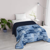 Fantasy Ropa de Cama Italiana Microfibra Verano 1,5 Camas Murrine Colchas y Edredones Naty Shop Dye 1 Posto E Mezzo