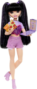 Muñeca Barbie Dream Besties y Accesorios, Muñeca Teresa Fashion Móvil con Cabello Castaño y Pinzas para el Cabello, Tema de Videojuego de 10 Piezas, HYC23 Naty Shop Muñecas Video y Comida