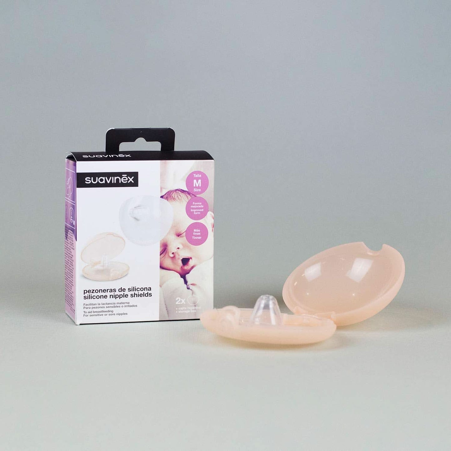 Suavinex Brustpolster Aus Silikon, Größe S, 2 Stück Accesorios Alimentación y Lactancia Bebe Naty Shop