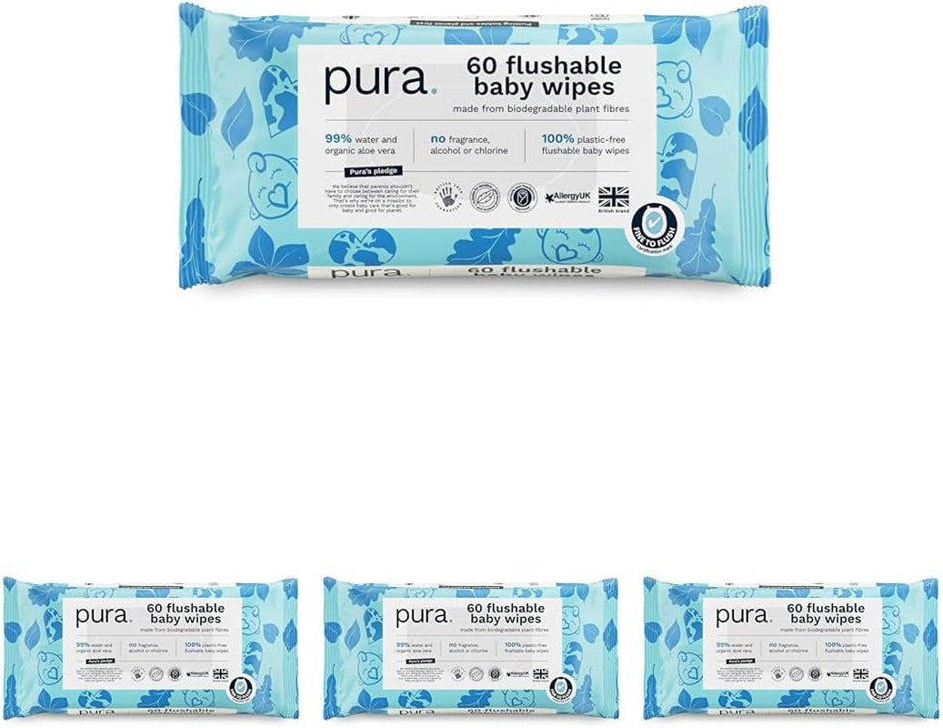 Toallitas desechables ecológicas para bebés para pieles sensibles del bebé 70 toallitas (1 paquete) 99% de agua 100% sin plástico para pieles sensibles Recién nacidos propensos al eccema Biodegradables Veganos