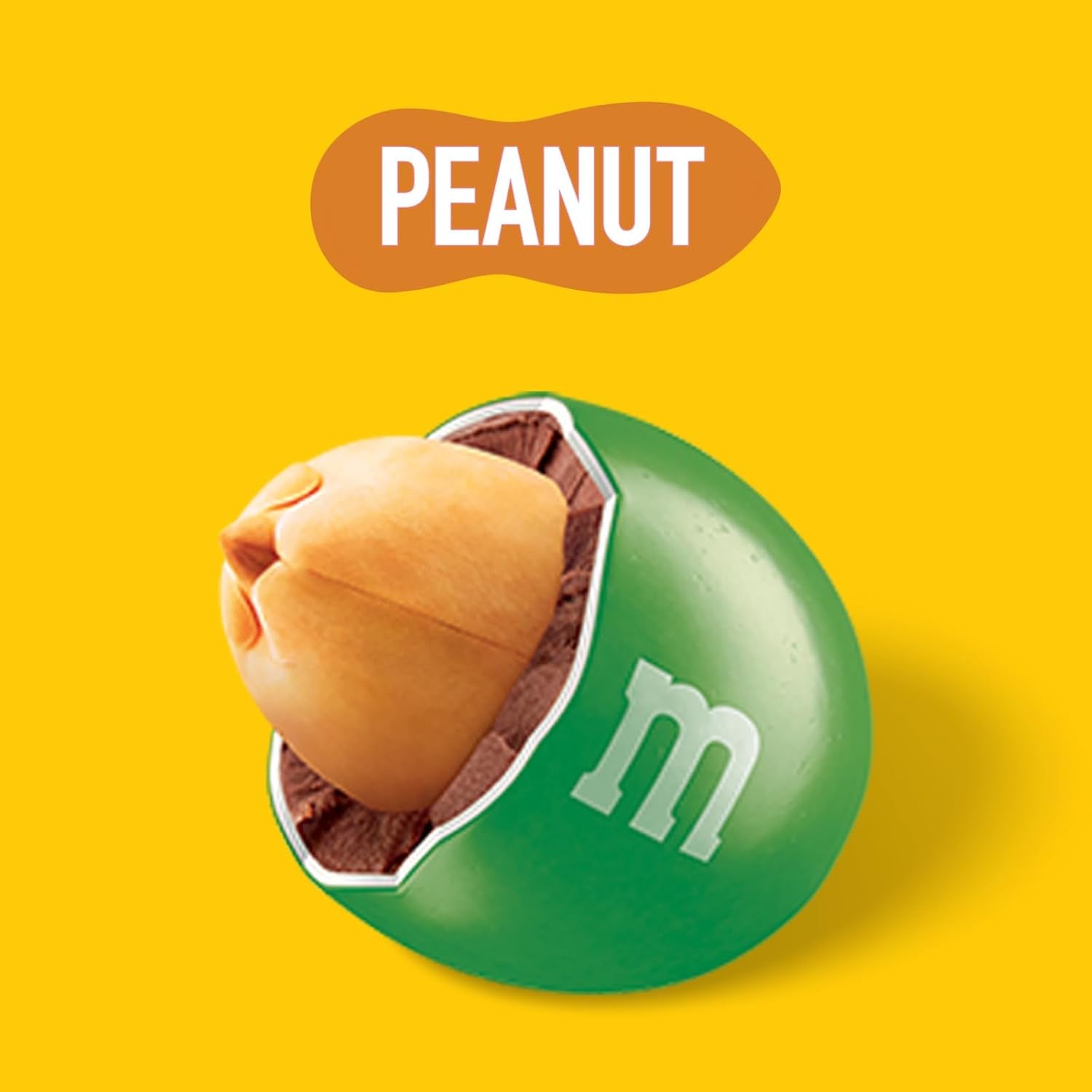 Paquete a granel de chocolate con maní de M&M, 24 x 45 g, lentejas con sabor a maní y chocolate, regalo de chocolate (1080 g), ideal como regalo con temática de fútbol