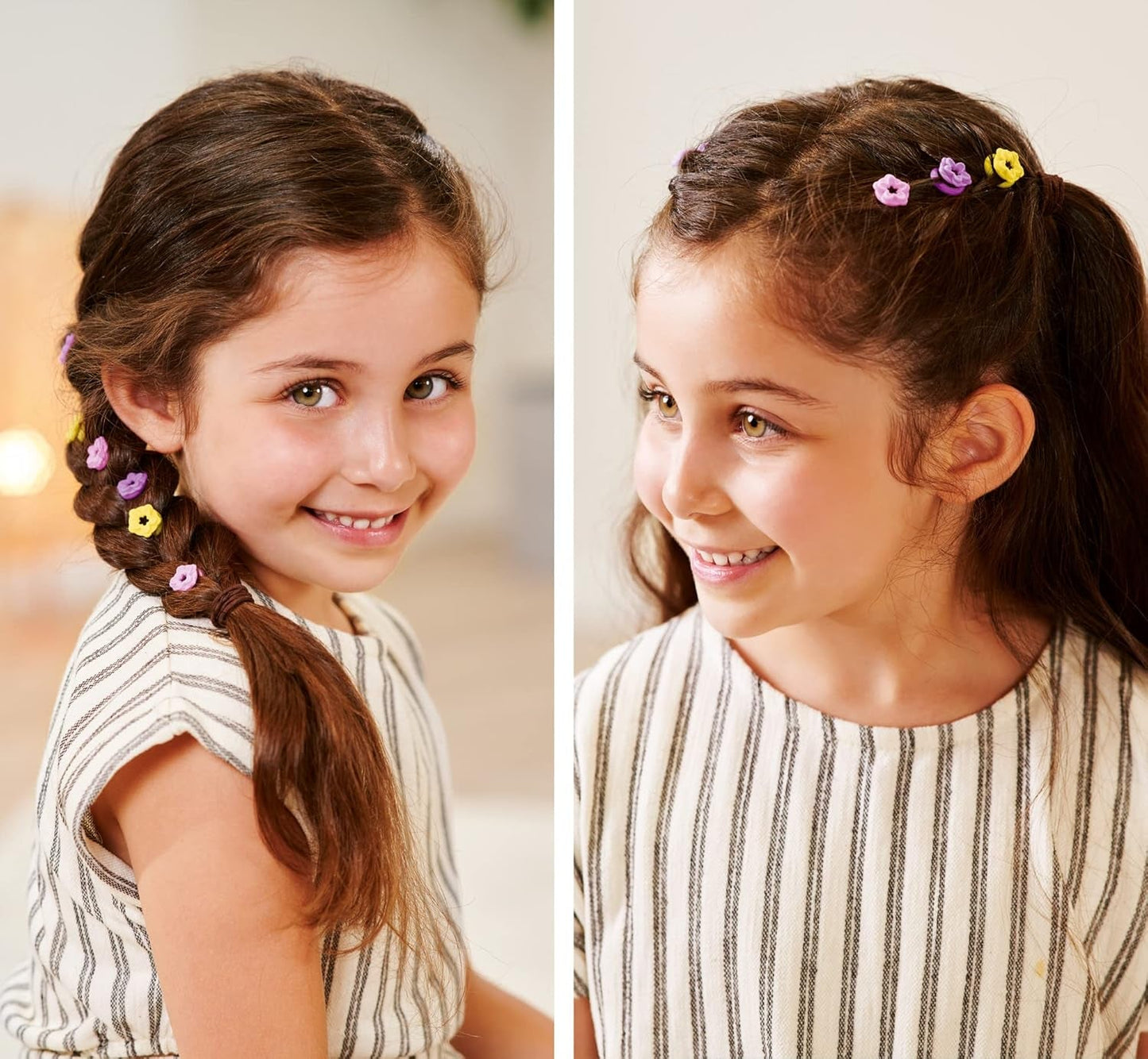 Simba 105733640 - Steffi Love Flower Hair, muñeca con pelo extra largo, incluye 6 clips, accesorio para trenza y peine, 29 cm, a partir de 3 años