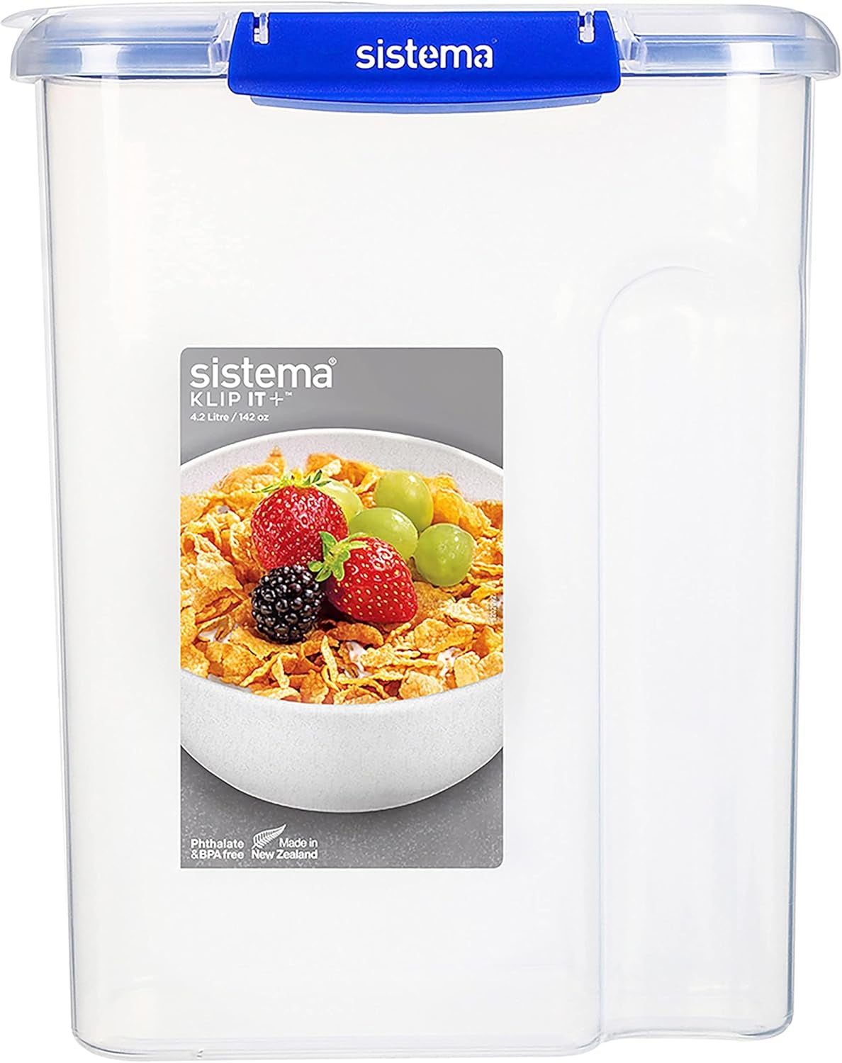 Sistema KLIP IT Plus juego de tarros para conservación de alimentos, redondos | 300 ml l | tarros de almacenamiento herméticos, apilables y herméticos con tapa | apto para frigorífico/congelador | sin BPA | 4 unidades Naty Shop cajas de conservación de alimentos 4,2 L