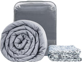 Winthome Manta Pesada con Funda Nórdica 150X205Cm 10,4Kg, Cómoda Manta Pesada, Manta Terapia Antiestrés, Manta Pesada para un Sueño más Profundo y una Mejor Recuperación, Manta Pesada para Adultos (Gris) Camas y Mantas Besuche den Winthome-Store Modelo Blanco 130X190Cm-6Kg
