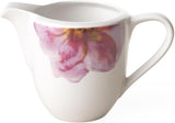 Villeroy & Boch - Taza de leche Rose Garden, 280 ml, porcelana Premium, blanco/rosa