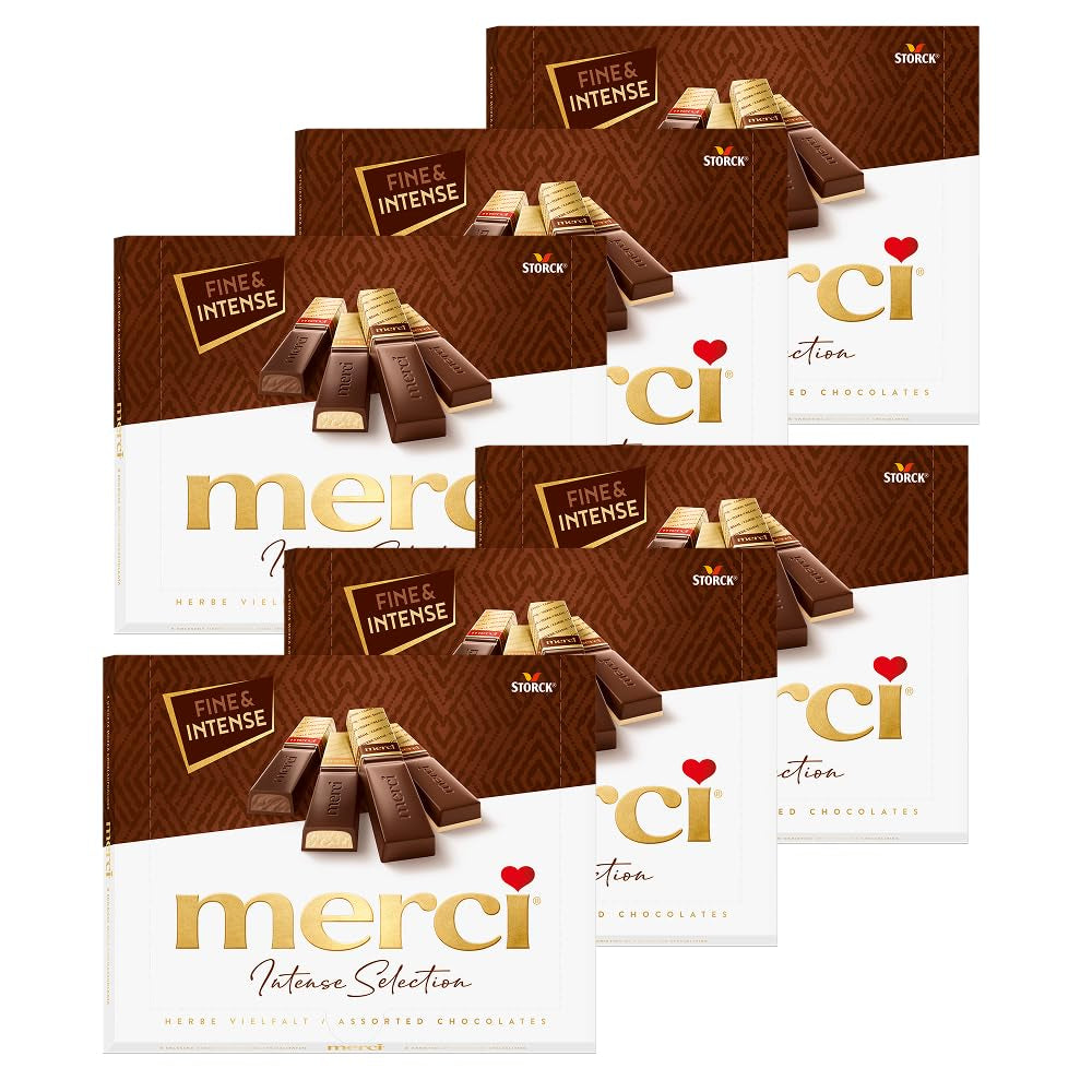 Variedad de chocolate negro Finest Selection – 6 x 250 g – Especialidades refinadas de chocolate negro – Bombones rellenos y sin relleno