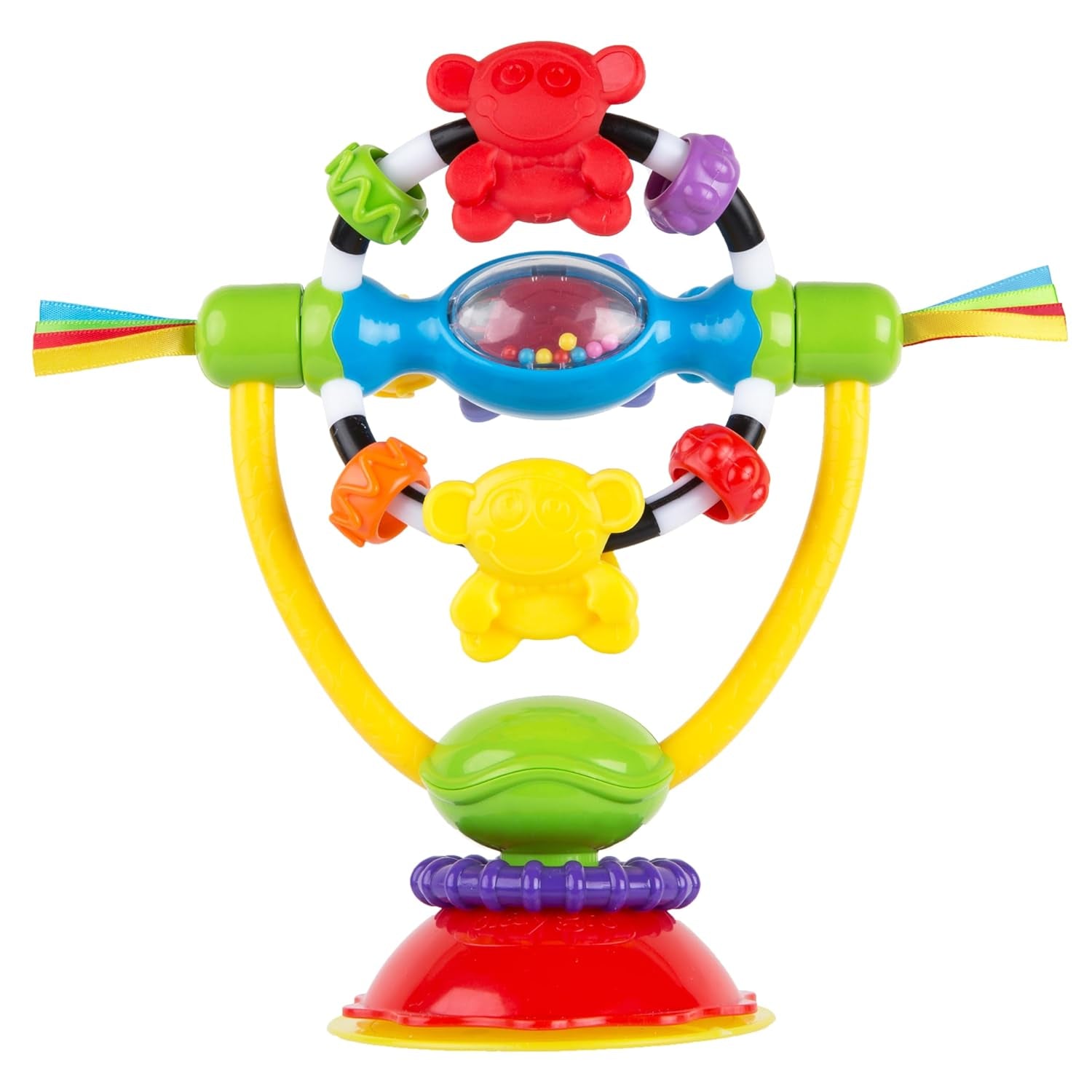 Playgro Sonajero Super Shaker - pelota sonajero para bebe - pelota sonajero - pelota sonajero para niños - pelota sonajero - motricidad - juguete bebe - motricidad para bebes - coloridos Bebe Toys Naty Shop Sonajero giratorio con ventosa