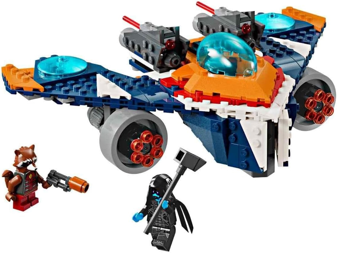 Nave espacial LEGO Marvel Rockets vs. Set de nave espacial para construir de Ronan, figura de superhéroe de Guardianes de la Galaxia, juguete de regalo para niños y niñas de 8 años 76278 Juegos de construcción Besuche den LEGO-Store