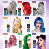 Color de laca para el cabello - 30 ml Spray de color de cabello verde temporal, tinte para el cabello natural Spray de color de cabello temporal, tinte de cabello lavable para fiesta Cosplay Halloween (verde) Naty Shop Tinte para el cabello