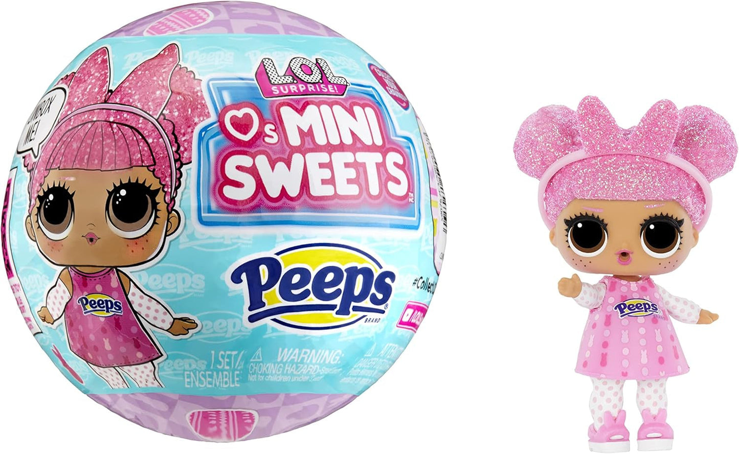 JAJAJA. ¡Sorpresa! Loves Mini Sweets Peeps - Cute Bunny - Limitierte Auflage mit Frühlingsthema - Sammlerpuppe mit 7 Überraschungen - Für Mädchen, Jungen und Sammler ab 4 Jahren