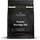 Protein Works - Gachas Proteicas 360 ​​| Mito Vitaminas y minerales adicionales | Proteinreiches Frühstück | Kalorienarme Haferflocken | 6 porciones | Chocolate con leche 500G Cereal Naty Tienda Título predeterminado