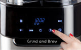 Cafetera espresso DOMO DO721K "Grind and Brew" - Función Bean-to-Cup - Pantalla LCD - Para café molido o en grano entero - 1,5 L