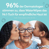 Toallitas húmedas WaterWipes Sensitive+ On The Go, 100 toallitas (paquete de 10), 3 en 1 limpia, cuida, protege, 99,9 % agua, toallitas sin fragancia