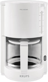 Krups F30908 ProAroma Cafetera espresso con filtro y jarra de cristal, capacidad 1,25 l, 10-15 tazas, 1050 W, negra