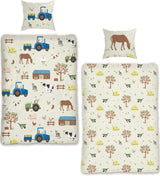 Skybrands Kinder Bettwäsche Tiere 135X200 Bauernhof Kinderbettwäsche Bagger Traktor Baumwolle Kinderbettwäsche 2Tgl. Título predeterminado de la tienda Für Jungen Und Mädchen Naty