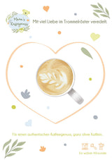 Mama's Coffee Pleasure®binky - Granos de espresso descafeinado Cremoso - descafeinado natural con CO² - ligeramente tostado en tambor en Italia - ideal durante y después del embarazo