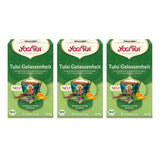 Yogi Tea - Tulsi Serenity Té ayurvédico de hierbas orgánico Mezcla de tulsi sin cafeína "Holy" Albahaca Regaliz y naranja Yogi Tea 3 paquetes 3X17 bolsitas de té (51 bolsitas de té)
