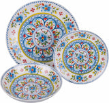 Vajilla de porcelana de 18 piezas, 6 juegos de platos diferentes, Andalucía