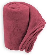 Manta suave | Cuadros | Tacto suave | 130 X 160 Cm | Edredones y colchas Polvos Naty Shop Malva 150X210