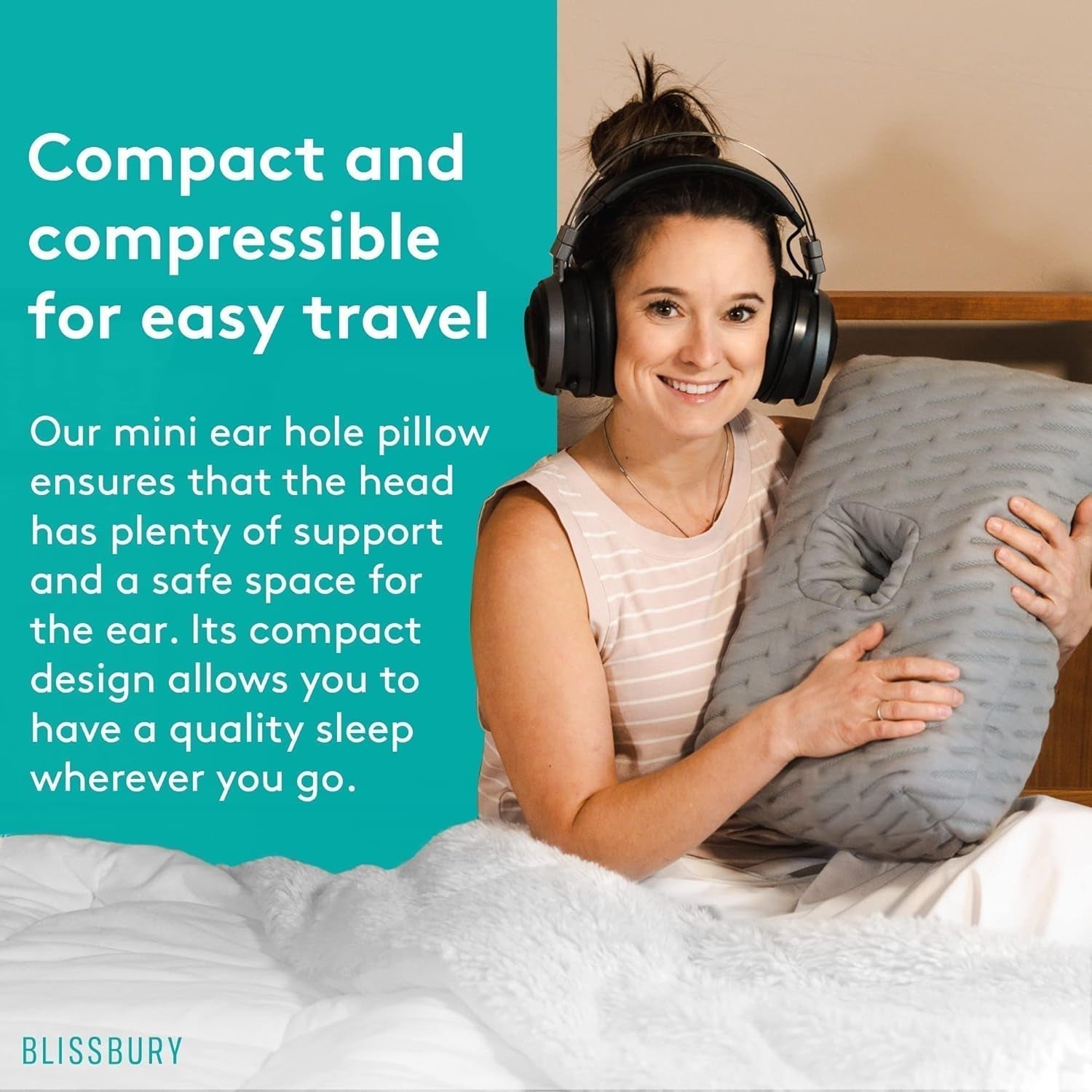 BLISSBURY mini almohadilla para personas con dolor de oído Naty Shop almohadillas estándar