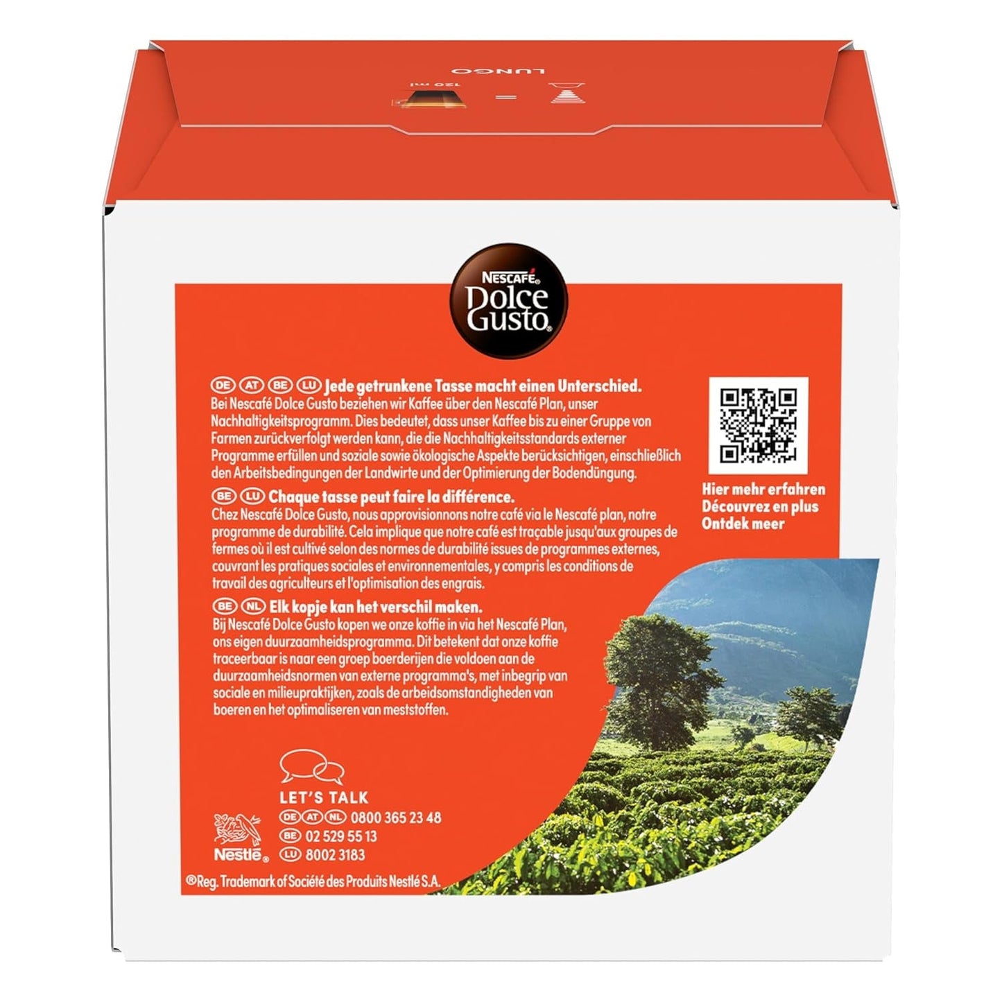 NESCAFÉ DOLCE GUSTO Lungo Kaffeekapseln Paquete de 3 (3 x 16 Kapseln)