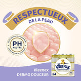 KLEENEX Dermo Douceur 4230420 Papel higiénico, 24 rollos (4 X 6 rollos) blanco, 24 Unité (Lote de 6)